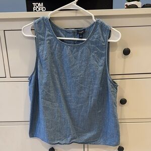 J. Crew Blue Sleeveless Top